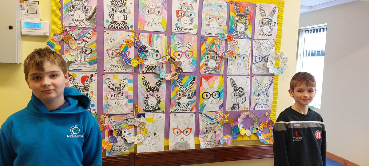 behyschool's tweet photo. behysmattimoe: Happy Easter from 3rd Class 🐣 🌷🐰 https://t.co/cBhKBHuqbz