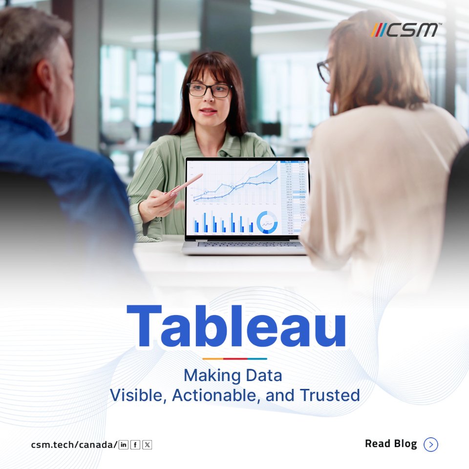 Most #organizations have #data but struggle to use it effectively.

Tableau turns complex data into clear, actionable #insights.

Explore: bit.ly/41BWaSP

#Tableau #Analytics #DigitalTransformation #DataDriven #CSM #Canada