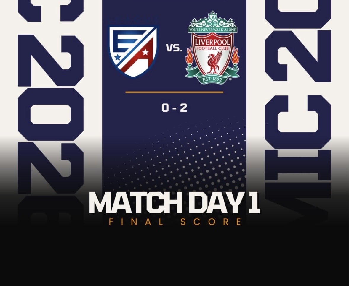 AnthonyPiech's tweet photo. Match 1 – EA vs Liverpool. Tough loss, but the team fought hard against a great club. Proud of the effort, on to the next https://t.co/NXHz5FpVwE
