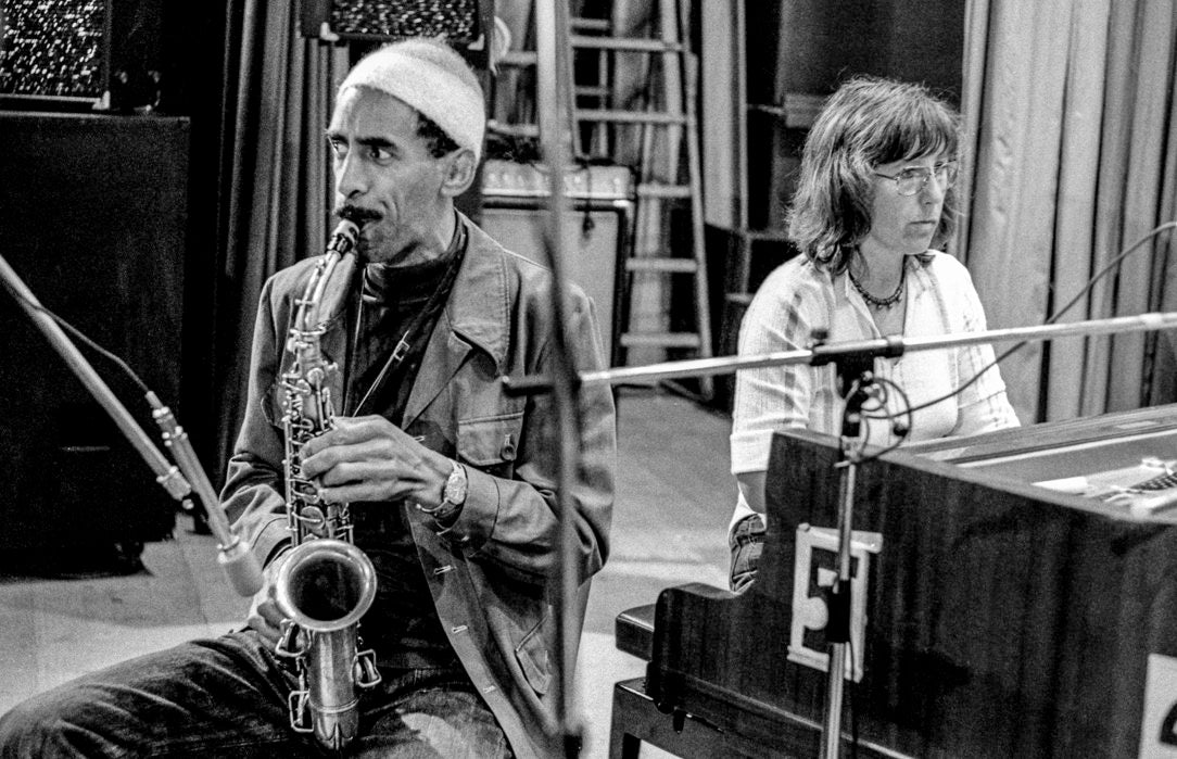John Tchicai and Irène Schweizer in Willisau, 1975. Photo by Gérard Rouy