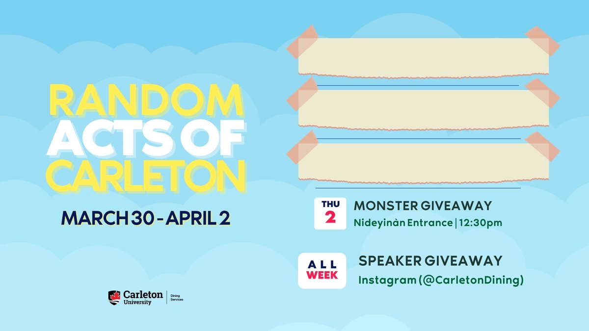 Carleton University Dining Services tweet media