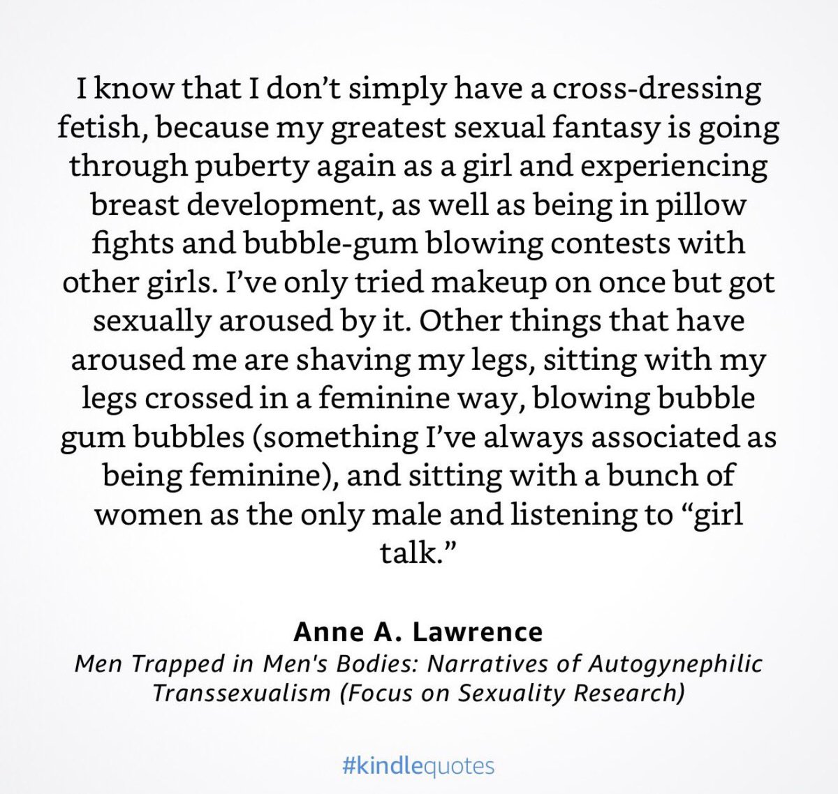 And we’re supposed to think that this person is a woman?