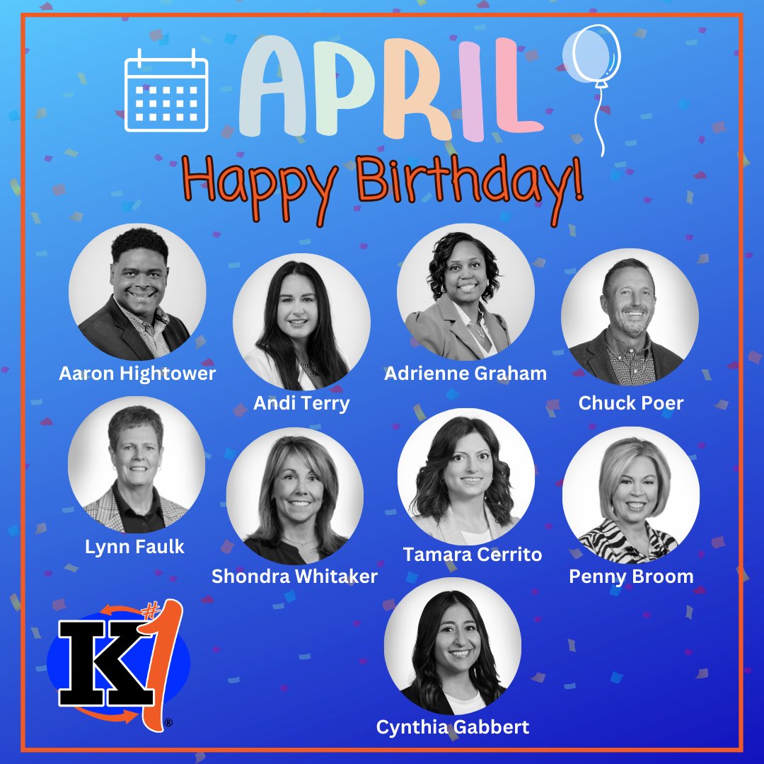 K1Education's tweet image. Happy Birthday to our April team members at #KidsFirst. 🎈🎉

We appreciate the care, consistency, and support you bring to our students and team each day. Wishing you a great month ahead! 💙
#KidsFirstAlways #HappyBirthday