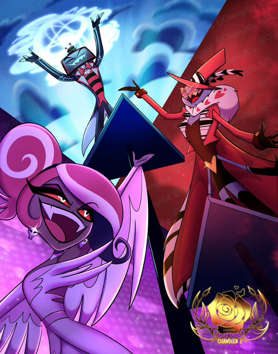 NEW PRINT: Once we get up there
🎶😈It'll be so nice in paradise
With a splash of vice, they'll pay the price
We'll rule the sky from up on high
Once I, And I, And I Get up there😈🎶
Tribute to one of Vs best songs 
#HazbinHotel #HazbinHotelFanart #oncewegetupthere
