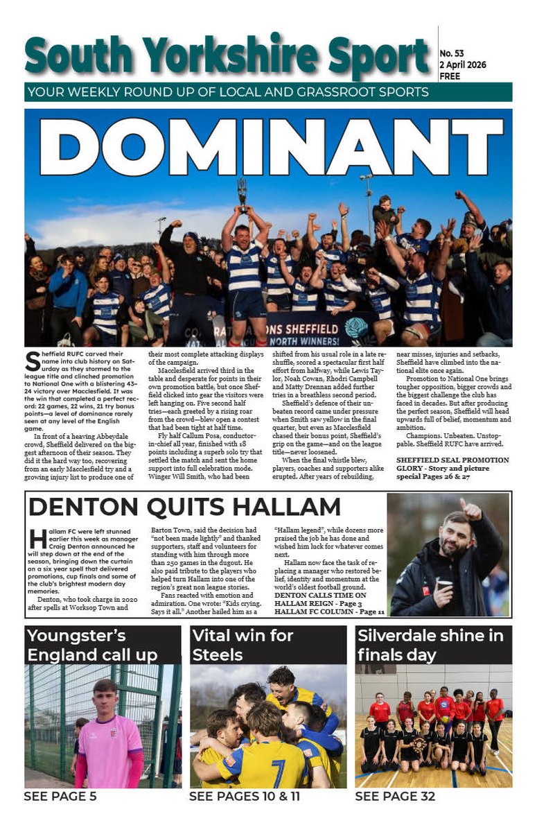 South Yorkshire Sport tweet media