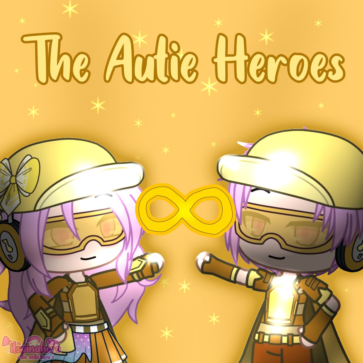 ItsAinaHero's tweet photo. the autie heroes duo! (autism day special edit) 💛💛💛

happy autism day, autie heroes!!! 💛

#actuallyautistic #gacha #worldautismacceptanceday #autism https://t.co/kljeaquOdj