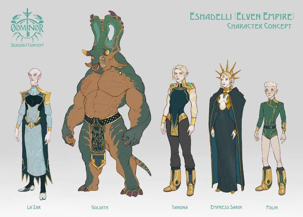 roojoeus's tweet image. Concept of Oominor characters. Wait, can I hashtag Oominor?.. let me see if shows something #Oominor (probably no) #Dinosaurs #Dragon #Characterdesign