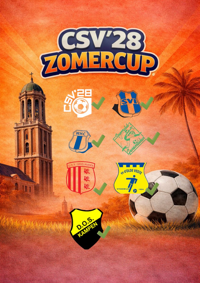 We hebben nog plek voor één team, wie o wie pakt dat laatste plekje voor een mooie 1e fase in de voorbereiding