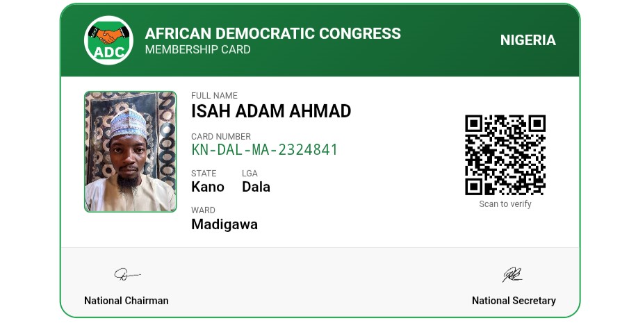 We stand firmly with our leader wherever he goes, Insha Allah. As member of the African Democratic Congress (ADC), we are committed to doing everything within our power to ensure the success of our leader, <a href="/KwankwasoRM/">Rabiu Musa Kwankwaso</a>.