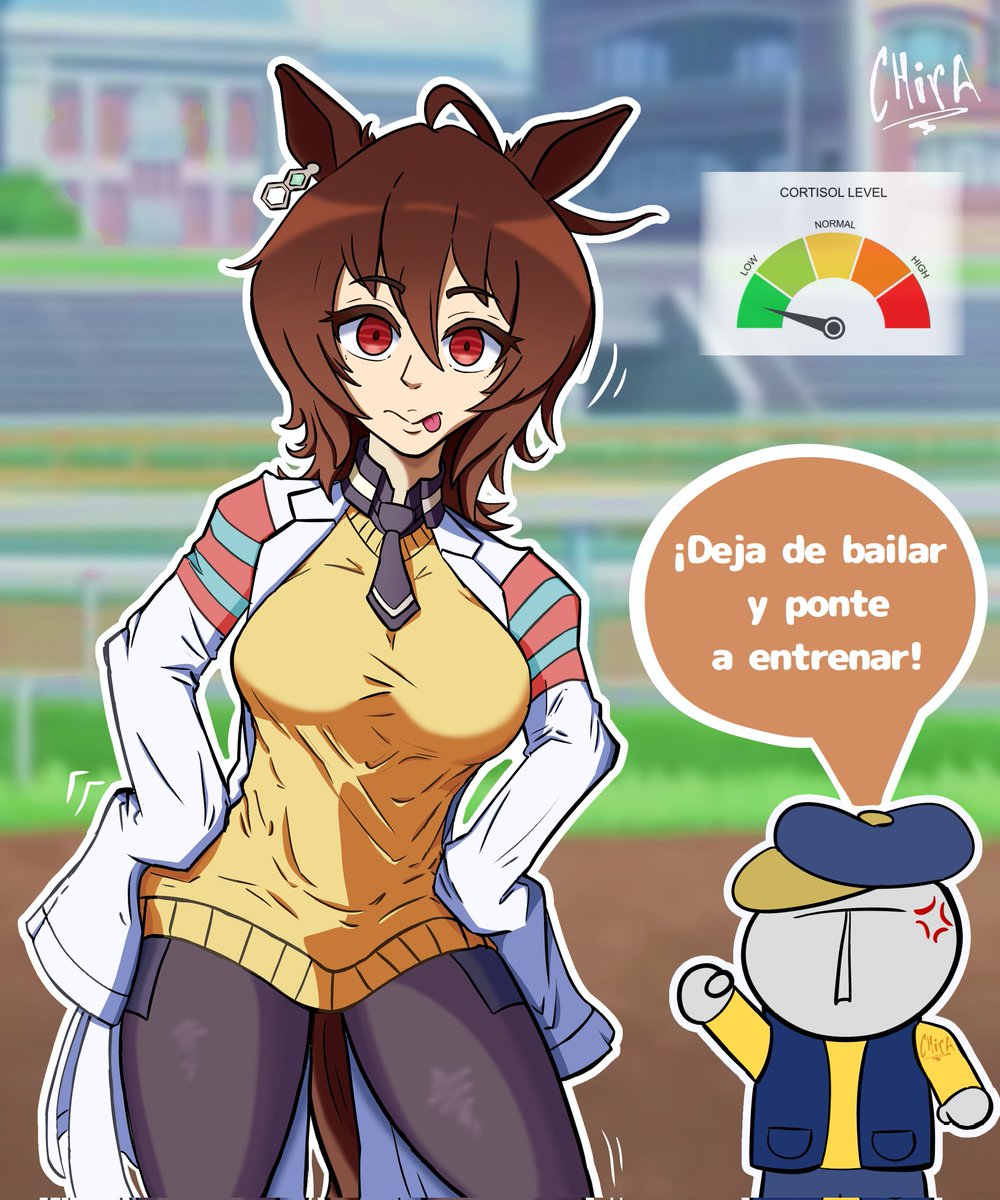 Chirasitoubu's tweet photo. Mi Tachyon low cortisol y el torena 💢🚫🐴

#AgnesTachyon #umamusume #umamusumeprettyderby https://t.co/iINFHWkPua