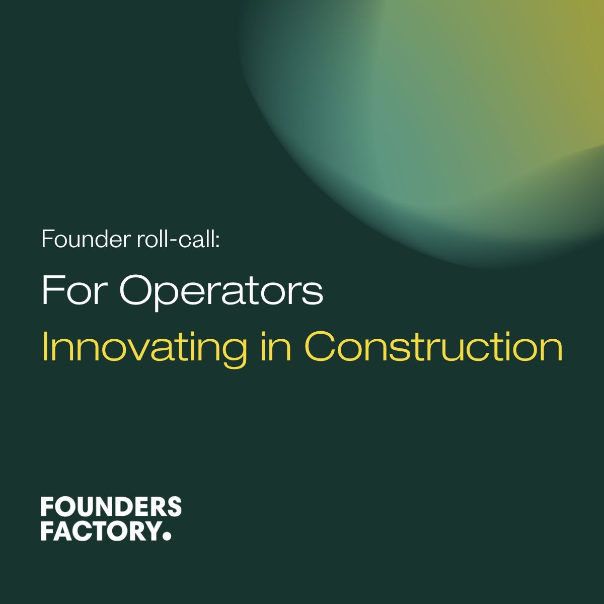 Founders Factory tweet media