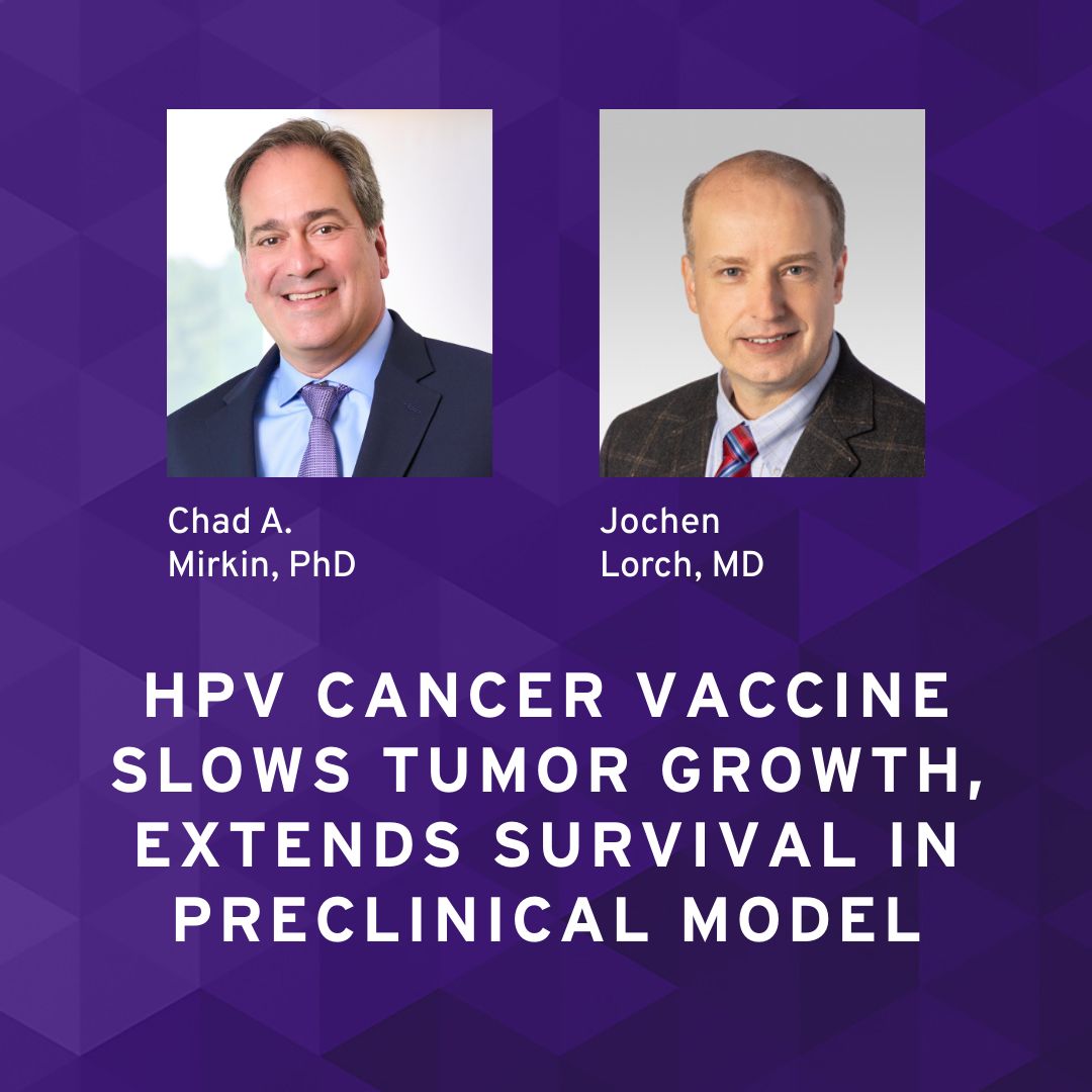LurieCancer's tweet image. In a recent study published in @ScienceAdvances that was co-led by Chad A. Mirkin, PhD (@CHADNANO), and Jochen Lorch, MD (@DrJLorch), it was uncovered that, while components matter to #vaccine performance, #VaccineStructure is also important in treating #HPV-related tumors.