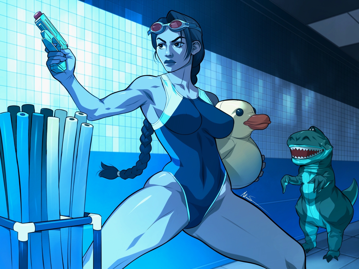 mSperoni's tweet image. Don't worry about the previous post, Tomb Raider fans. Lara is safe and sound. She has a lot of backup saves. #LaraCroft #TombRaider #Fanart