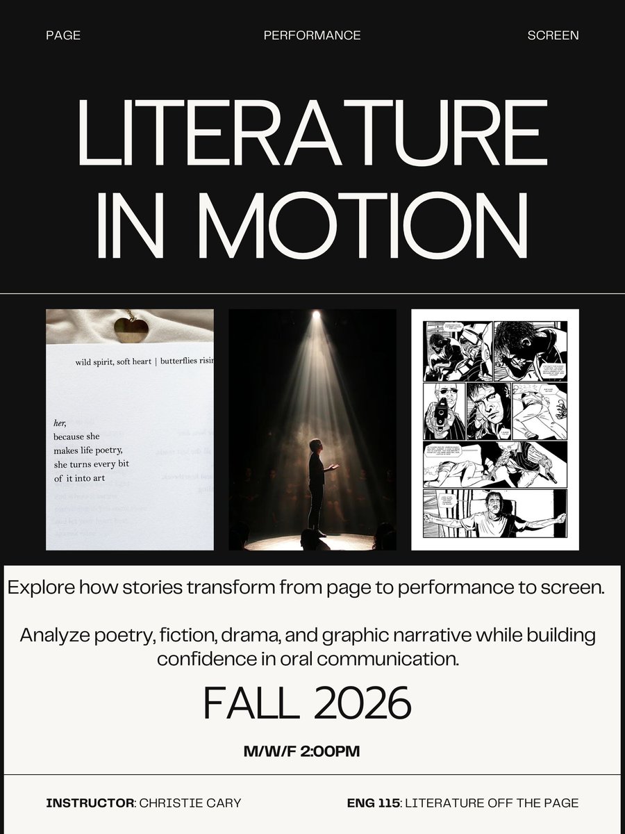 UNCG English Department tweet media