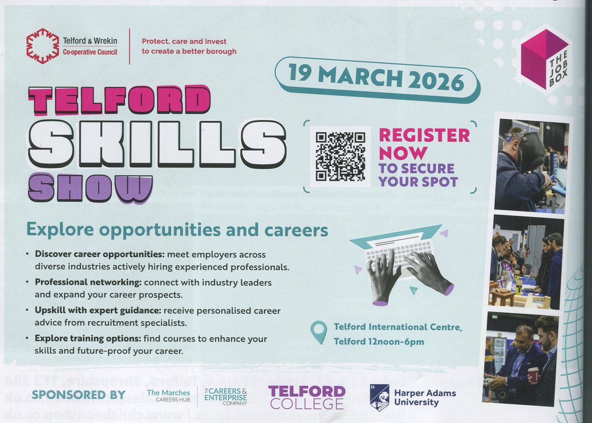 19 Mar 2026 #Telford Skills Show at <a href="/TelfordCentre/">TelfordCentre</a>