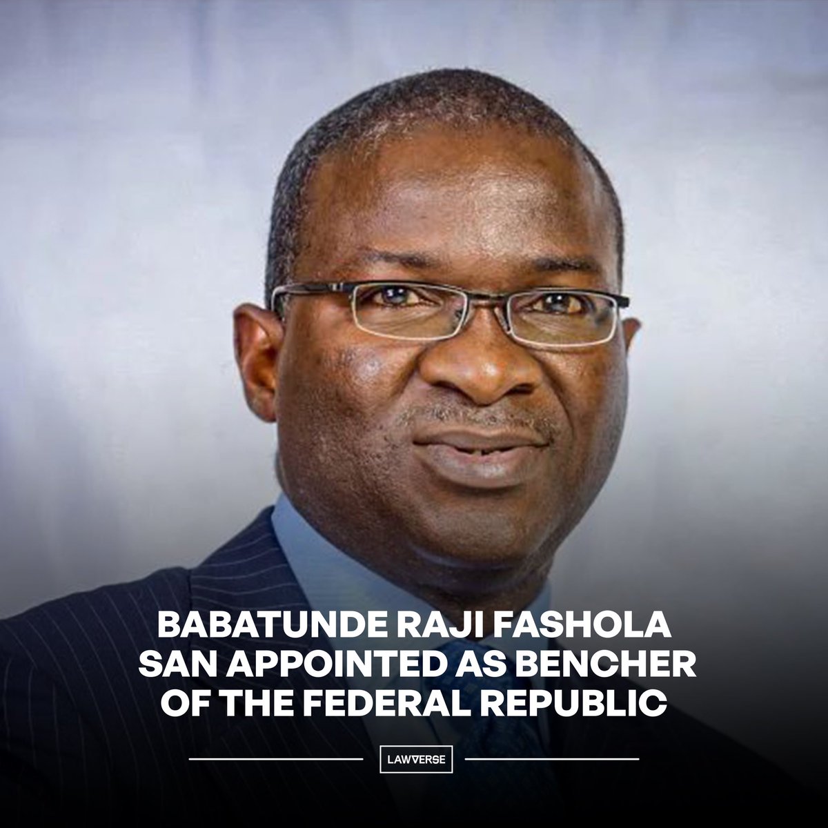 LawverseM's tweet photo. The Body of Benchers approved the appointment of former Lagos State Governor Babatunde Raji Fashola (SAN, CON) as a Bencher of the Federal Republic of Nigeria. A University of Benin Law graduate called to the Nigerian Bar in 1988, Fashola began his career in general litigation at Sofunde, Osakwe, Ogundipe and Belgore before spending 14 years in private practice. 

His subsequent public service career spanned over two decades, during which he served as Chief of Staff and Commissioner in Lagos State, a two-term Lagos State Governor, and a two-term Federal Minister from 2015 to 2023. In 2004, he became the first member of his law school class and the second University of Benin graduate to be conferred with the rank of Senior Advocate of Nigeria. 

Fashola’s distinguished service has earned him international acclaim, including the 2015 Stephen J. Solarz Award for his role in social improvement and Ebola containment, as well as recognition from TIME, The Economist, and Lo Spazio della Politica as a top global thinker.