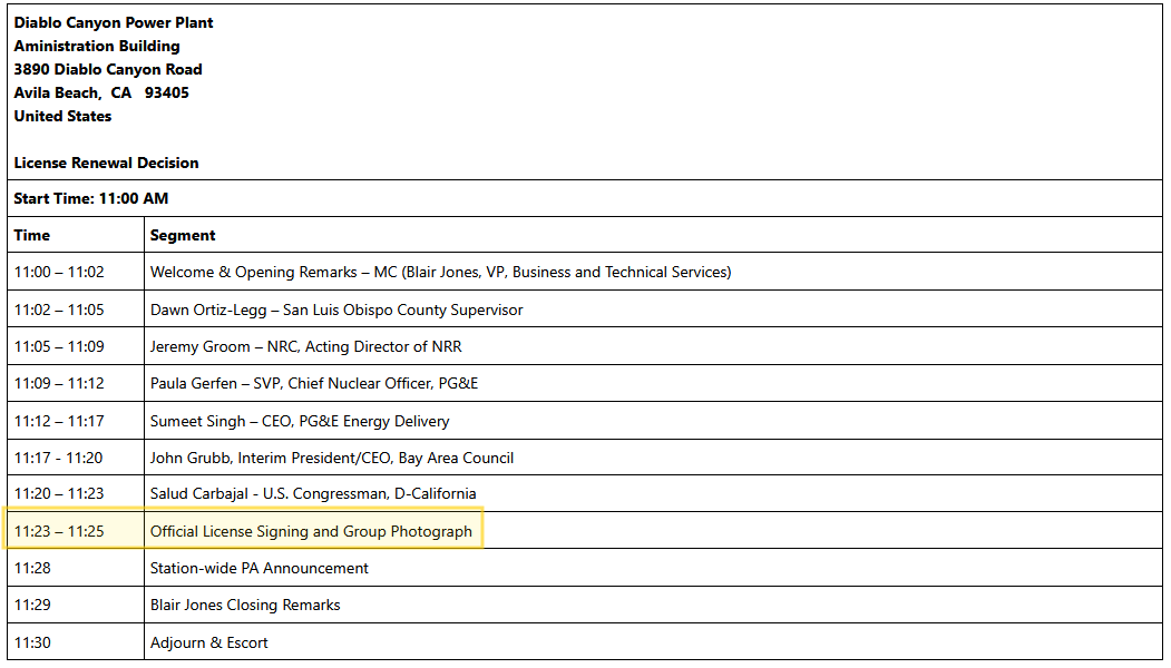 quakes99's tweet image. 🧾In a few minutes the official signing of Diablo Canyon's #Nuclear power plant license will take place.  Speakers are now talking about vital need to maintain 24/7 #CarbonFree #electricity in midst of an #EnergyCrisis &amp;amp; #ClimateChange⚛️🤠🐂  
Watch here: slo-span.org/meeting/pge_20…