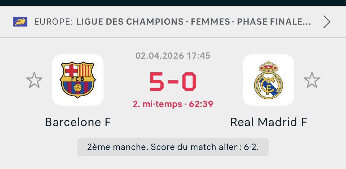 Elles peuvent juste pas quitter le terrain? Quarts de finale de la ligue de champions en plus!