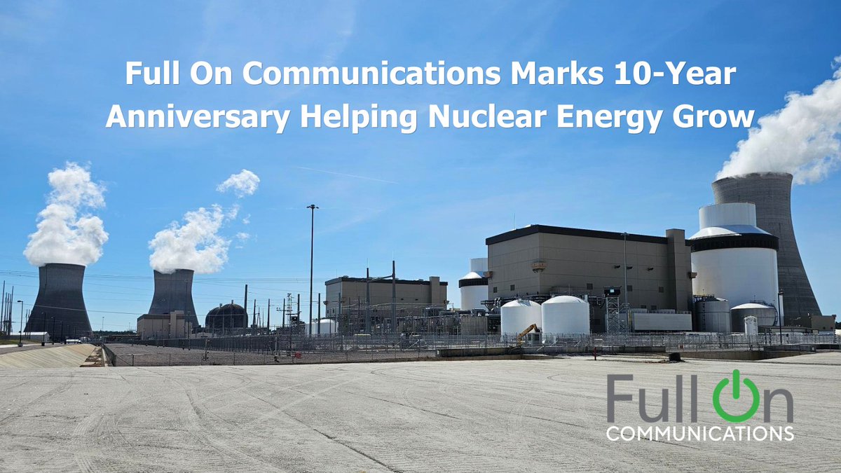 Full On was created a decade ago to help #nuclearenergy tell its story better. Today the sector is experiencing a global resurgence with new technology, approaches and tremendous progress.

Learn more: fulloncom.com/full-on-marks-…