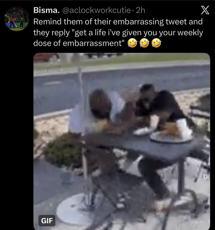 UmairAli108's tweet photo. @aclockworkcutie Just 2 hours ago 🤣🤣
Itni owning tou Amir or Imad ki nahi aaj jitni iss NoSeam fan ki hogyi 🤣 https://t.co/ax6ArLWseE