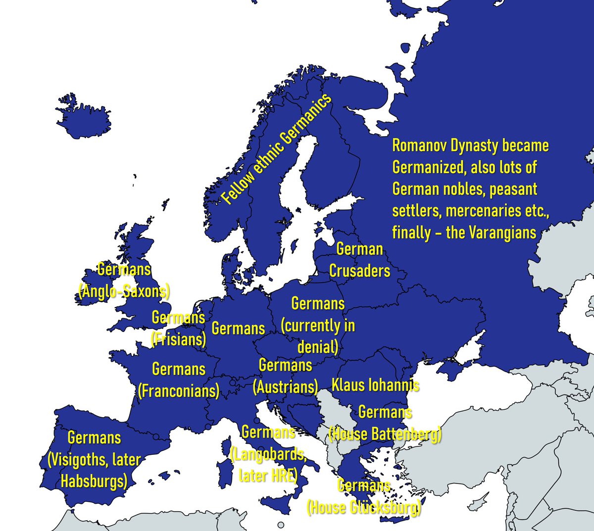 <a href="/onlmaps/">OnlMaps</a> "Having experienced Germanic rule" could be a definition of what it means to be European