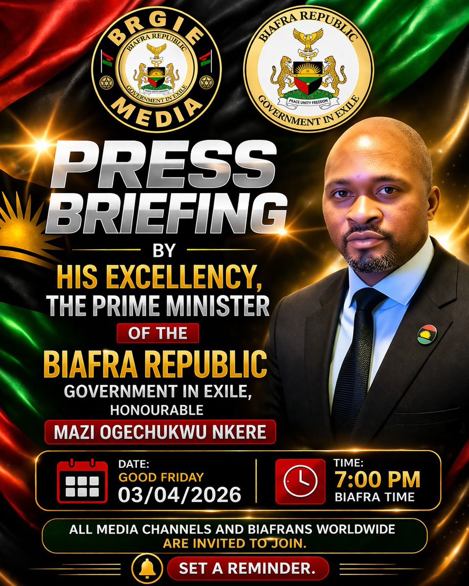 BRGIE Prime Minister Ogechukwu Nkere tweet media