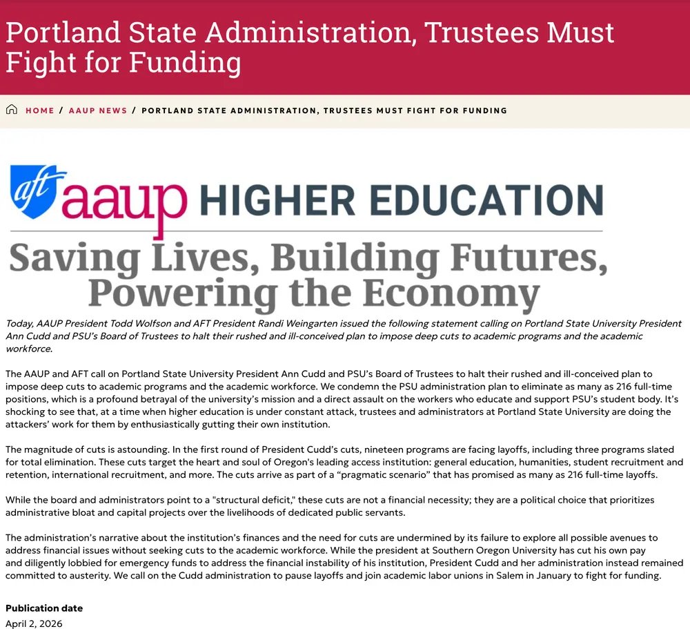 PSU-AAUP tweet media