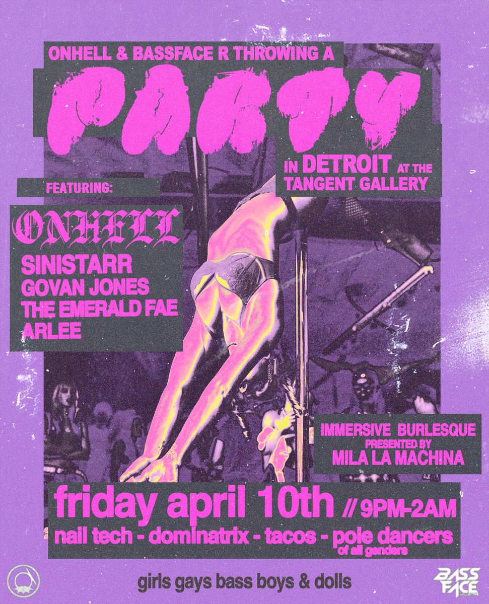onhellmusic's tweet photo. DETROIT. We unified under the party and we pop our pussies in honor of the inner ratchet.

If u want to get involved. Dance. Twerk. Pole dance. Provide a performance of any kind or help out in whatever way u see fit. Holler at me. Submit to the link in b i o. https://t.co/z5rREk4RZ3