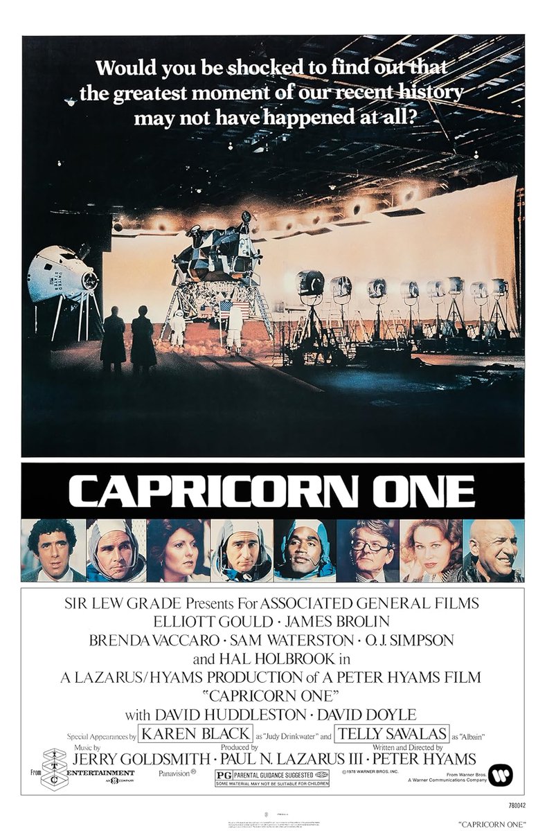 TheCaptainTylor's tweet photo. Capricorn One (1978)
.
Elliott Gould
Sam Waterston
Hal Holbrook
Telly Savalas
O. J. Simpson https://t.co/9RFb7nTSf2