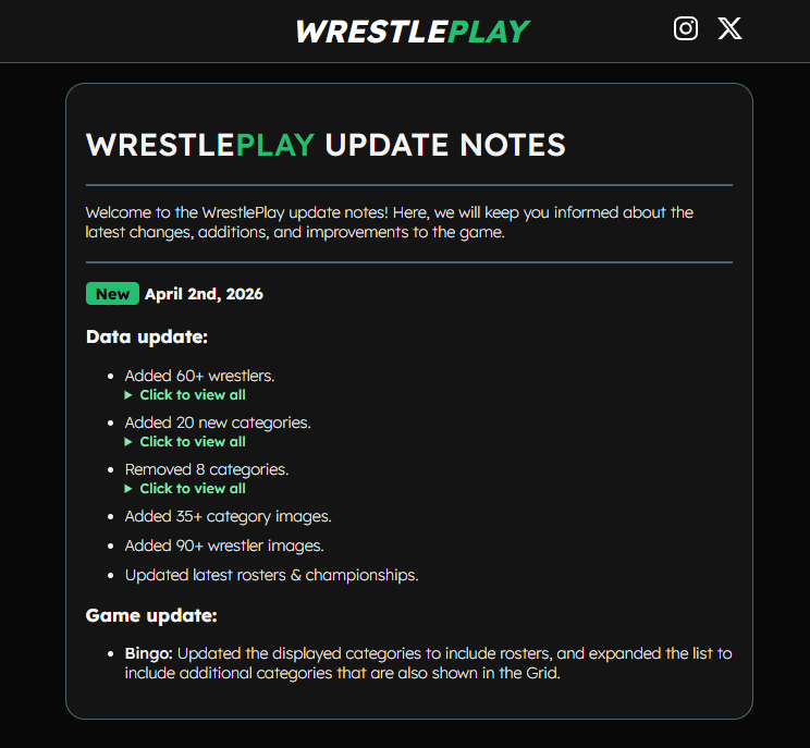 Bigger data update this time

We have also included update notes on the site 😄