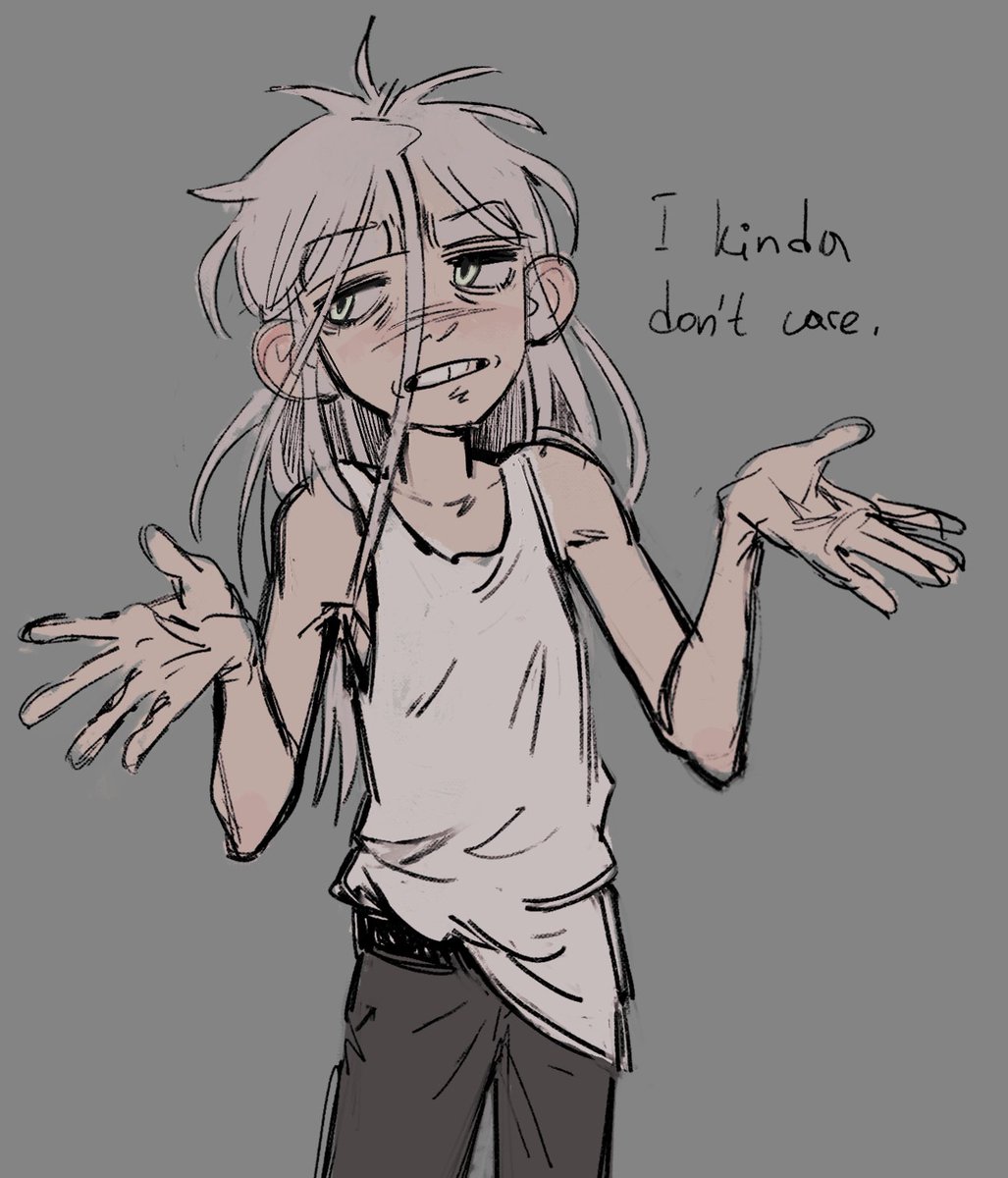 ilmerre's tweet photo. Ash doesn't care 

#sketch #originalcharacter #character https://t.co/IVx3dGT7Nh