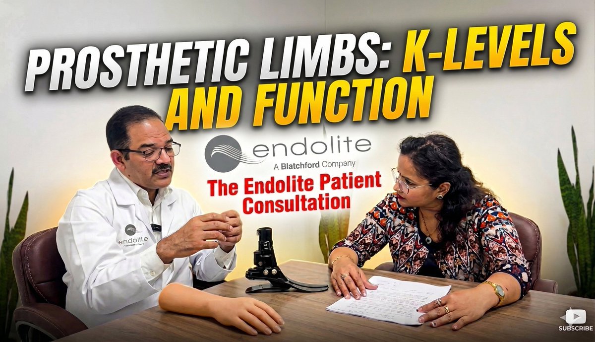 EndoliteIndia's tweet photo. How do doctors choose the right prosthesis? It’s all about K-Levels. 🦾

We’re breaking down functional grading and mobility in our latest session with @Endolite.

Watch here: https://t.co/WdF72E82j9

#Prosthetics #KLevels #MedTwitter #Endolite https://t.co/exOlKZ25yr