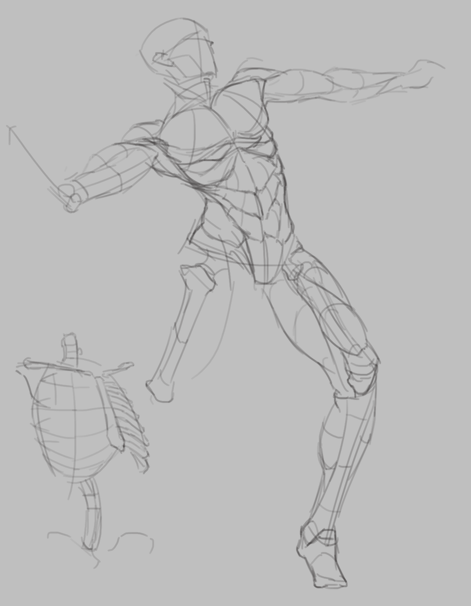 Gus_Art_'s tweet image. Anatomy practice: Gesture #art #anatomy #artstudy