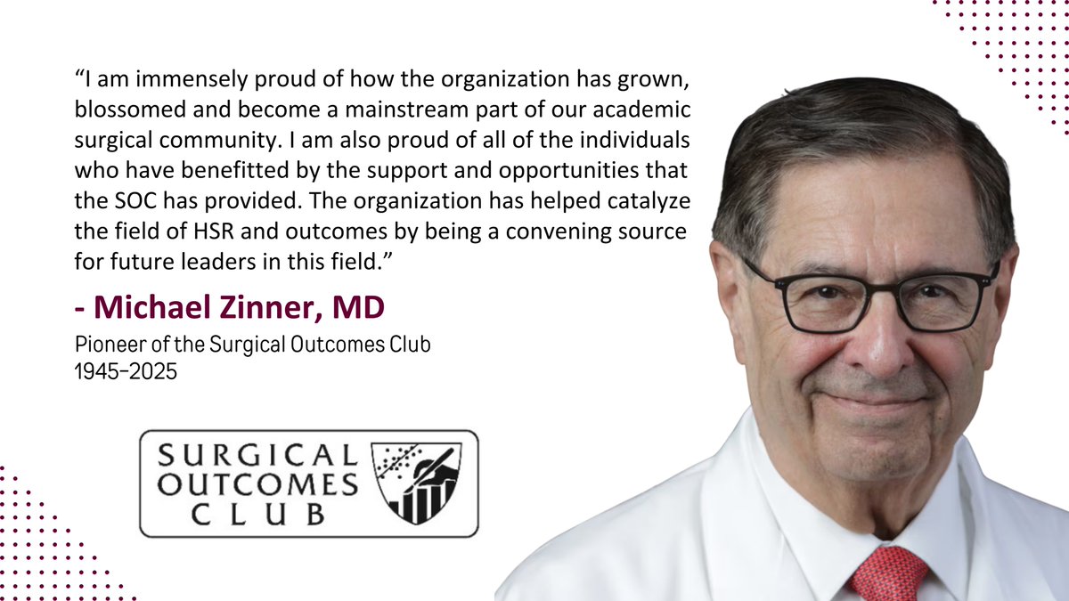 SurgOutcomes's tweet image. We honor Michael Zinner, MD and his lasting impact. Our fellowship empowers future surgical leaders through mentorship and research.

Applications are open: surgicaloutcomesclub.com/fellowship-pro…

#SurgicalResearch #SurgeonScientist #MedicalInnovation #FutureOfSurgery #Fellowship