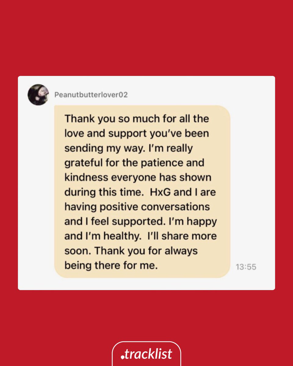 Tracklist tweet media