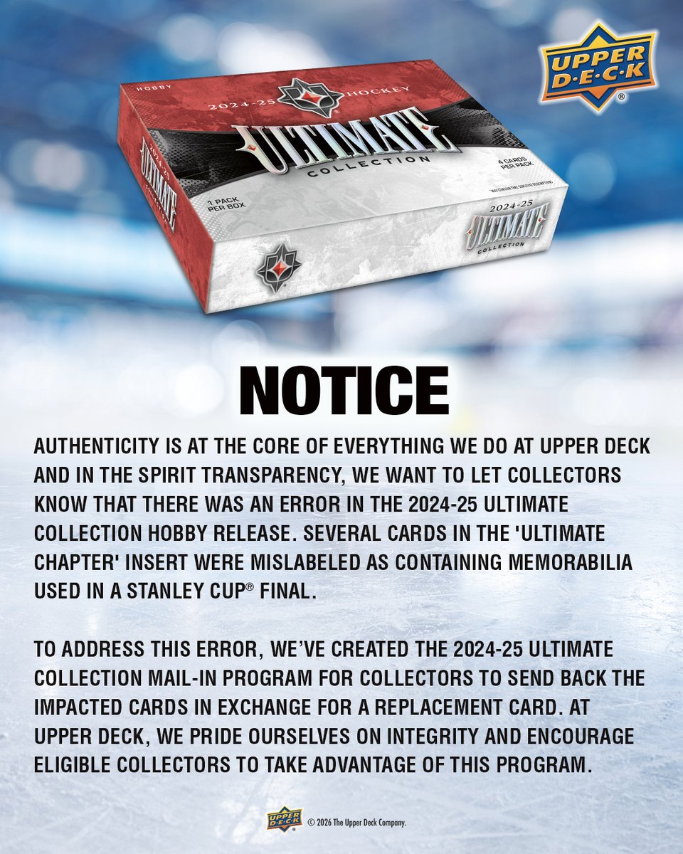 Upper Deck tweet media