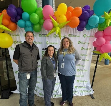 Mr. Blake, Ms. Birdsong &amp; Mrs. Swanson attended the Mentoring Alliance Summer Camp Ribbon Cutting Ceremony at Kissam. 🌞