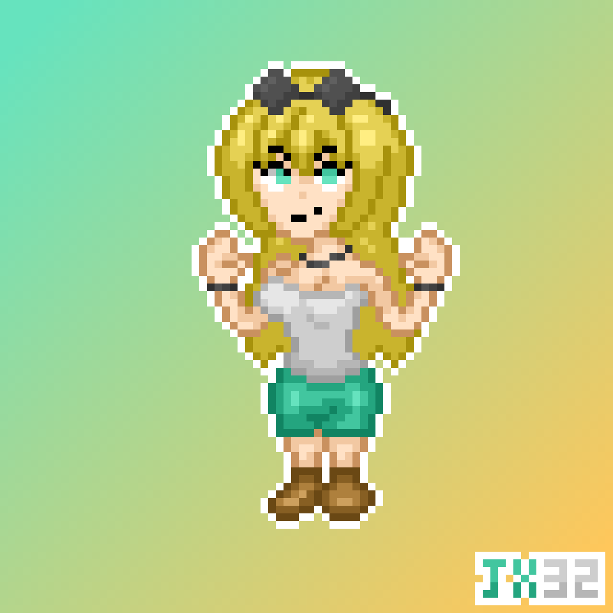 Jean_X32's tweet photo. Un pixelart de Amy (Mi OC) en vacaciones por las montañas. ⛰️🧳
#Pixelart #WorldDimension #AmyWingday https://t.co/Quly6MWPW7