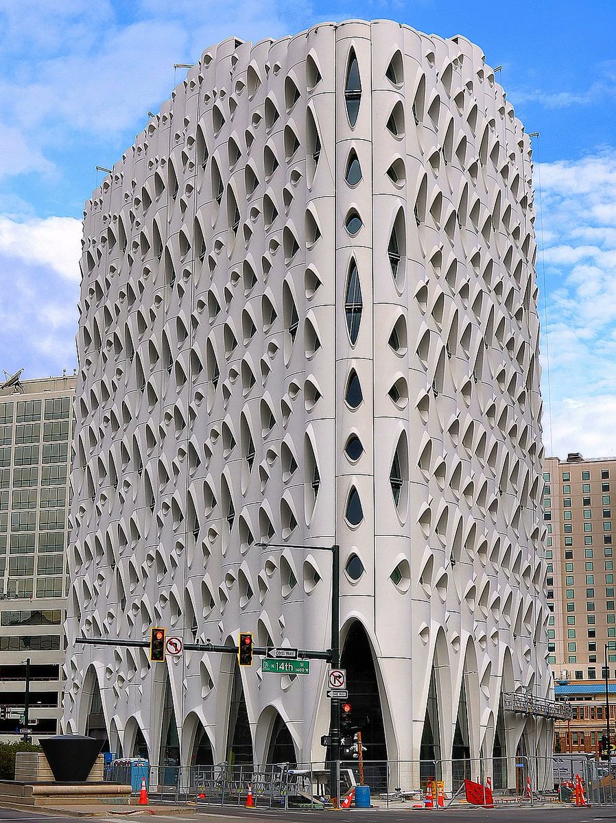 The Populus Hotel in Denver, Colorado, United States. The design was influenced by the patterns found in Aspen trees.