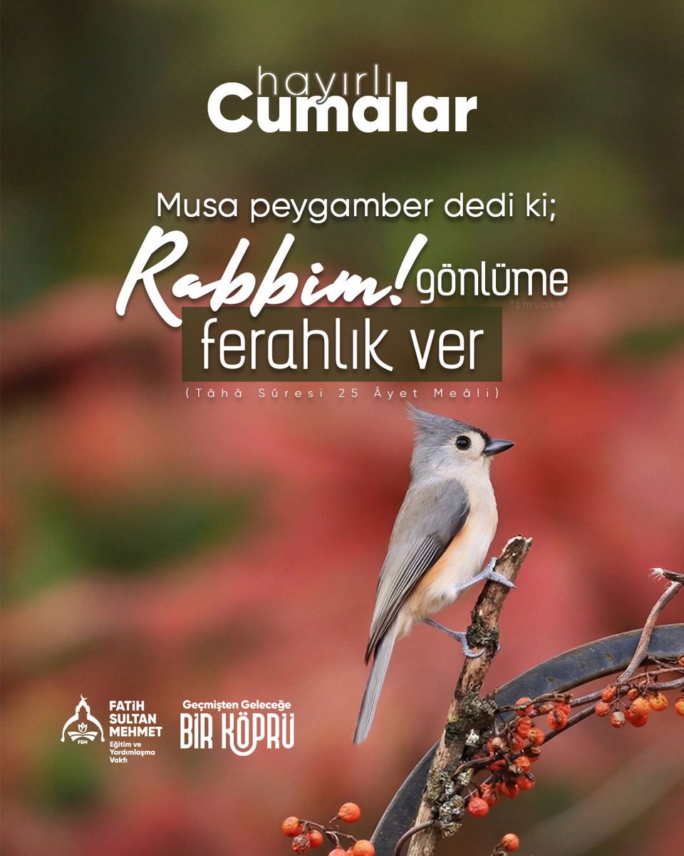 fsmvakfi's tweet photo. Musa peygamber dedi ki;
“Rabbim! gönlüme ferahlık ver”

(Tâhâ Sûresi 25. Âyet Meâli)

#hayırlıcumalar #hadis #ayet https://t.co/MdYkX94xd7