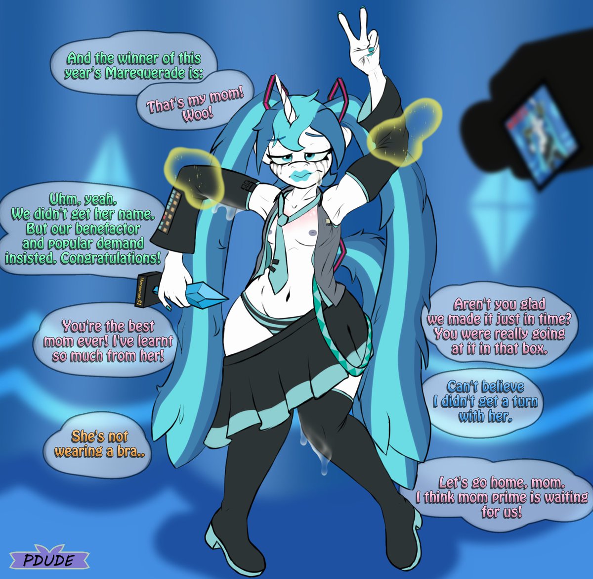 pdudesen's tweet photo. Shining Armor learns how to be a princess (part 18)

Flurry Heart was quick to rush her mom, Gleaming, to the center stage after hogging the glory box all day. Luckily for him it did take the eyes off of him most of the day, unfortunately he's been fully baptized in cum by now. https://t.co/aL2rCC4l1t