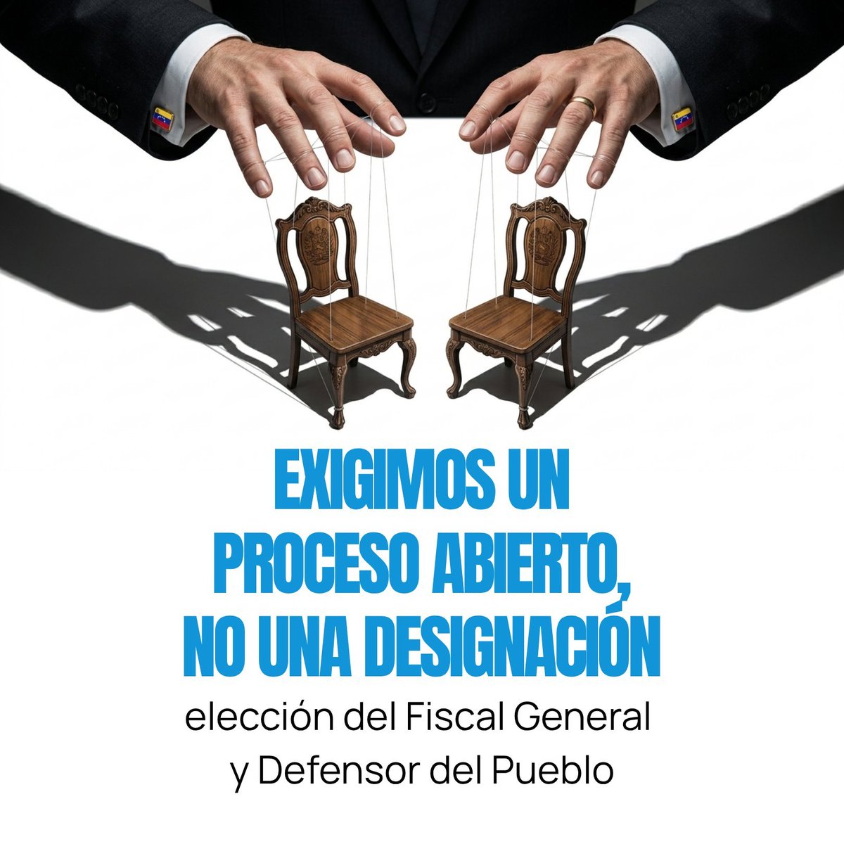 Venezuela necesita un proceso transparente para la elección del Fiscal General y Defensor del Pueblo.

La Ley del Poder Ciudadano exige pluralidad, pero no se está cumpliendo, el Comité de Postulaciones tiene mayoría del propio PSUV, sin representantes de universidades, sociedad