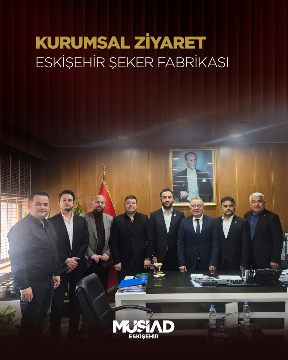 EskisehirMusiad's tweet photo. Eskişehir Şeker Fabrikası Müdürü Sayın Mehmet Yüksel’i MÜSİAD Eskişehir olarak ziyaret ettik.

Nazik ev sahiplikleri ve verimli sohbetleri için kendilerine teşekkür ediyor, şehrimizin sanayi ve üretim gücüne katkı sağlayan çalışmalarında başarılarının devamını diliyoruz.

İş birliği ve ortak projelerle Eskişehir’imizin ekonomik gelişimine katkı sunmaya devam edeceğiz. 🤝

#MÜSİADEskişehir