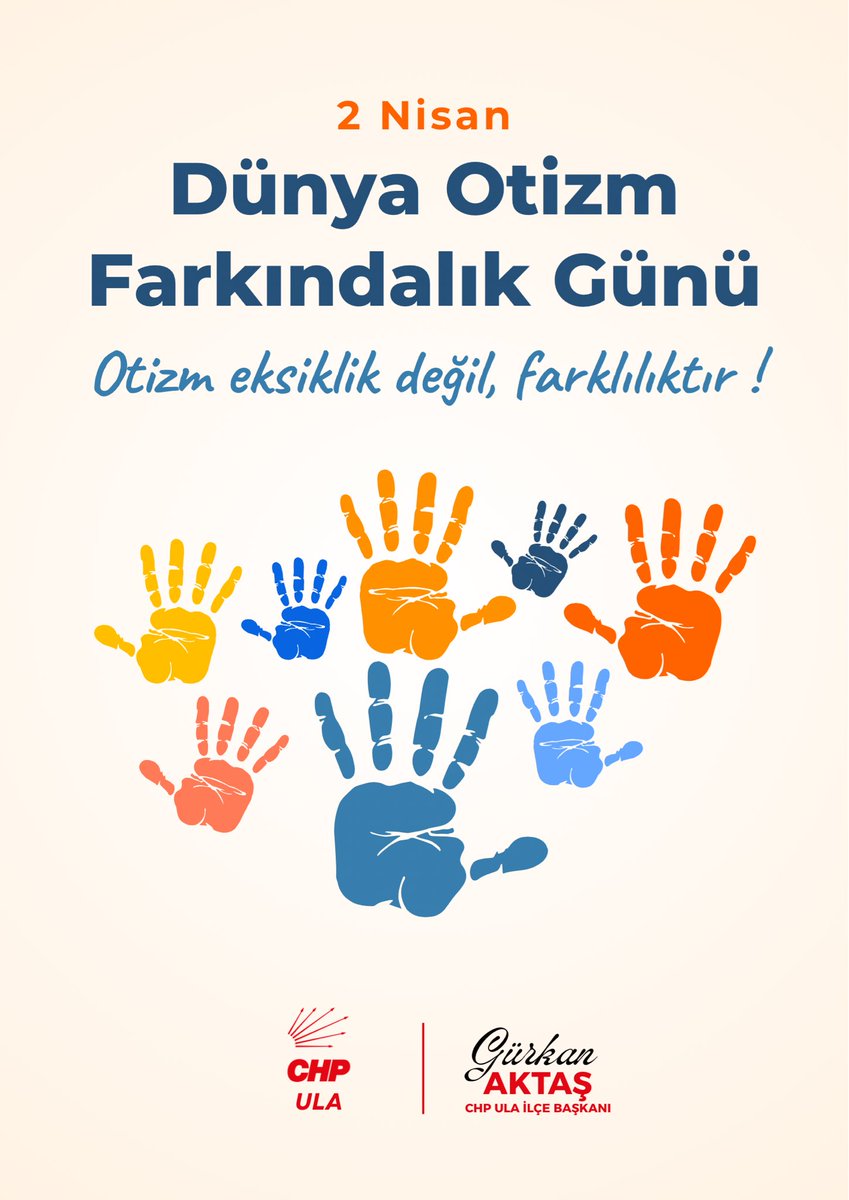 Bugün Dünya Otizm Farkındalık Günü! Renklerimiz farklı, gücümüz bir. 💙🧩 #OtizmFarkındalıkGünü