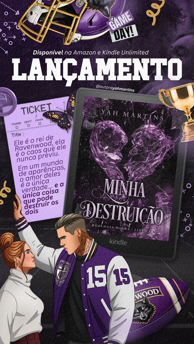 🚨ALERTA DE LANÇAMENTO🚨

🏈 Romance Sports
📚 Enemies to Lovers
🏈 Found Family
📚 Pessoa Certa x Momento Errado

Eles não foram feitos para durar. Foram feitos para queimar… e a destruição nunca foi tão viciante. 🐺💜

MINHA DESTRUIÇÃO - YAH MARTINS

🔗 a.co/d/0aeRvL9n