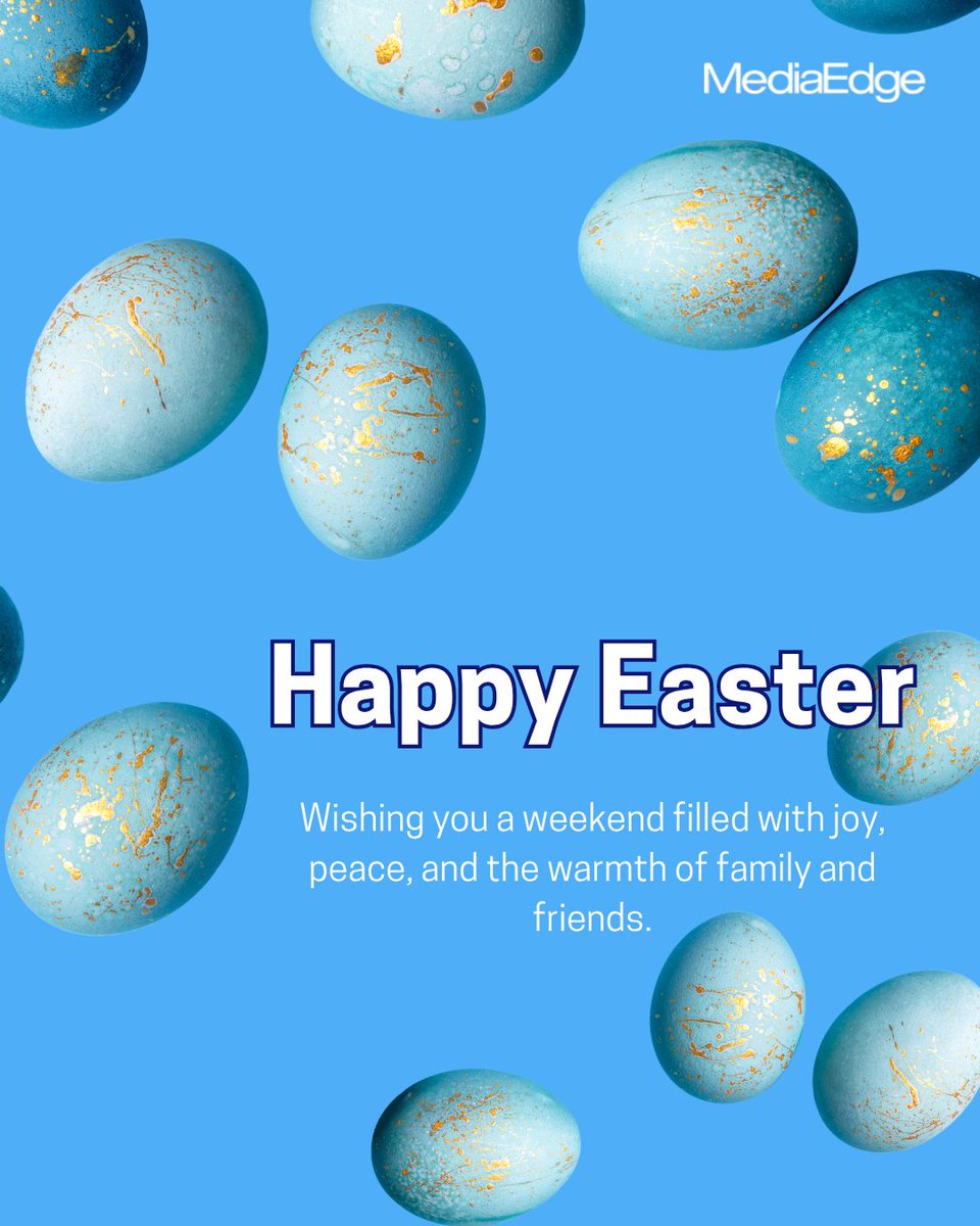 MediaEdgeTOR's tweet photo. MediaEdge Communications wishes you a joyful Easter!

Whether you're reflecting, celebrating, or simply enjoying time with loved ones, may this long weekend bring renewal, happiness, and a little well-deserved rest. https://t.co/tfVBdsiHFp