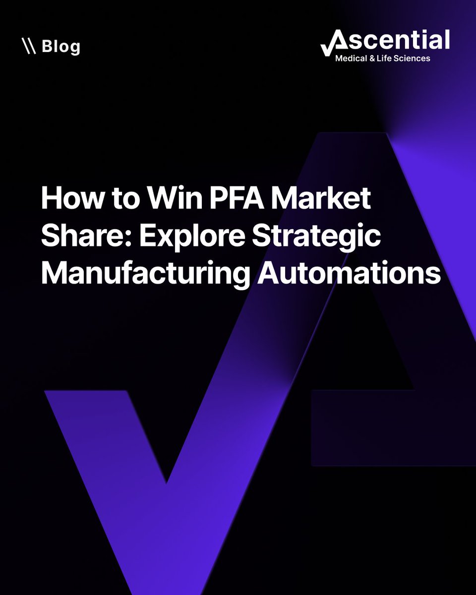 Breaking through in PFA takes more than innovation. It requires scalable manufacturing. Explore how strategic automation helps device teams accelerate commercialization while maintaining precision, quality, and speed.
mls.ascentialtech.com/blog/how-to-wi…