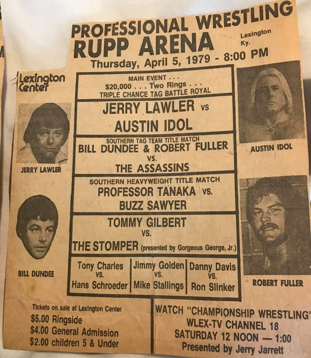 It’s time for Thursday night wrestling <a href="/Rupp_Arena/">Rupp Arena</a> in Lexington, Kentucky <a href="/RonFullerWelch/">Ron Fuller</a> <a href="/TonyKhan/">Tony Khan</a> <a href="/WrestlerHauser/">Paul Walter Hauser</a> <a href="/Philcool27/">Phil Cole</a> <a href="/HenryPhill90049/">Henry Phillips</a> <a href="/tonyrichards4/">Tony Richards</a> <a href="/kenlisacantrell/">ken lisa cantrell</a> <a href="/ESPNRadioLex/">ESPN Radio Lexington</a>