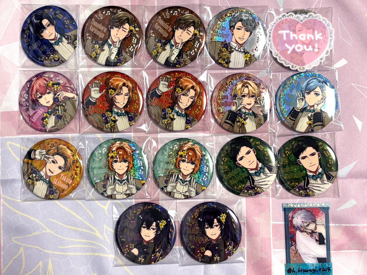 h_kisaragi_0304's tweet photo. 【交換】金色のコルダ スターライトオーケストラ　スタオケ 5周年
トレーディングホログラム缶バッジ -5th Anniversary- ホロ缶

【譲】九条、成宮、一ノ瀬、香坂、桐ケ谷、弓原、榛名、赤羽、南、鷲上、御門

【求】竜崎、七瀬

郵送交換希望です。
よろしくお願いいたします。 https://t.co/0eR3GvI8rJ
