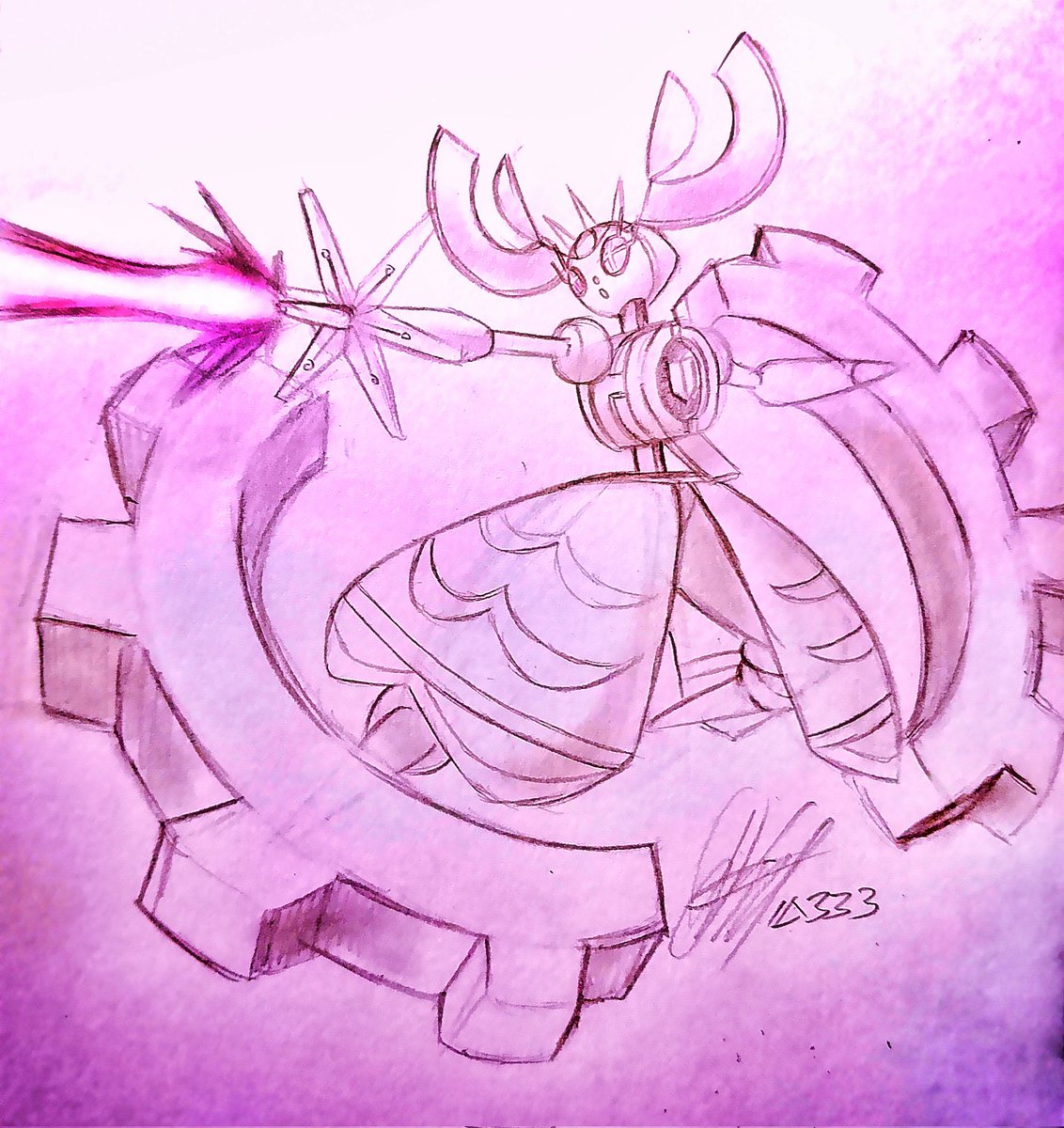 iDeltaSarc333's tweet image. Mega Magearna Sketch
"Mega Fleur Cannon"

#Pokemon
#PokemonZA
#MegaEvolution
#Magearna